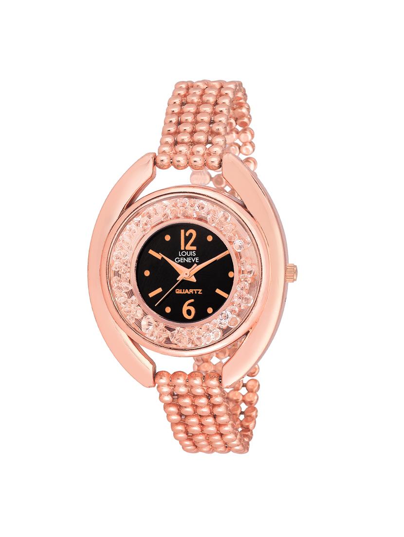 LOUIS GENEVE Black Dial Watch For Women - LG-LW-CBLACK-94 - 15025729 - Zoom Image - 1