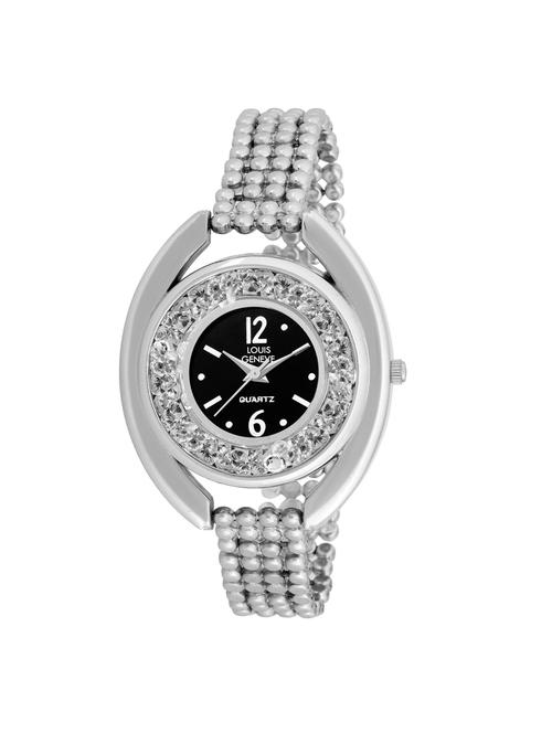 LOUIS GENEVE Black Dial Watch For Women - LG-LW-SBLACK-96 - 15025731 - Standard Image - 1