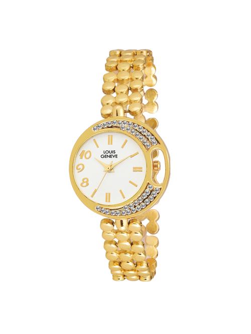 LOUIS GENEVE White Dial Watch For Women - LG-LW-SS-GWHITE-109 - 15025742 - Very Small Image - 1