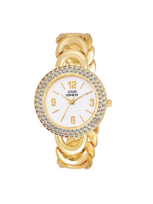 LOUIS GENEVE White Dial Watch For Women - LG-LW-SS-GWHITE-126 - 15025757 - Very Small Image - 1