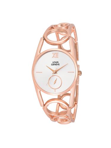 LOUIS GENEVE White Dial Watch For Women - LG-LW-SS-CGOLD-128 - 15025759 - Very Small Image - 1