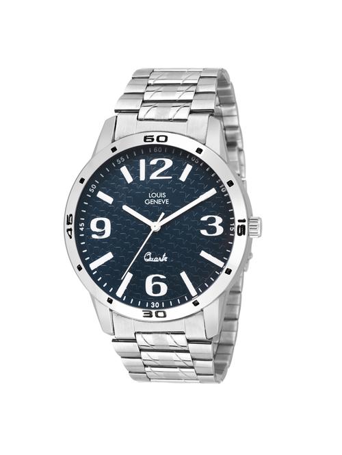 LOUIS GENEVE Blue Dial Watch For Men - LG-MW-SS-DRBLUE-221 - 15025773 - Standard Image - 1