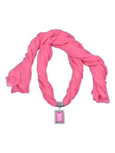 pink cotton scarf - 15025823 - Very Small Image - 1