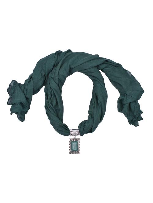 green cotton scarf - 15025824 - Standard Image - 1