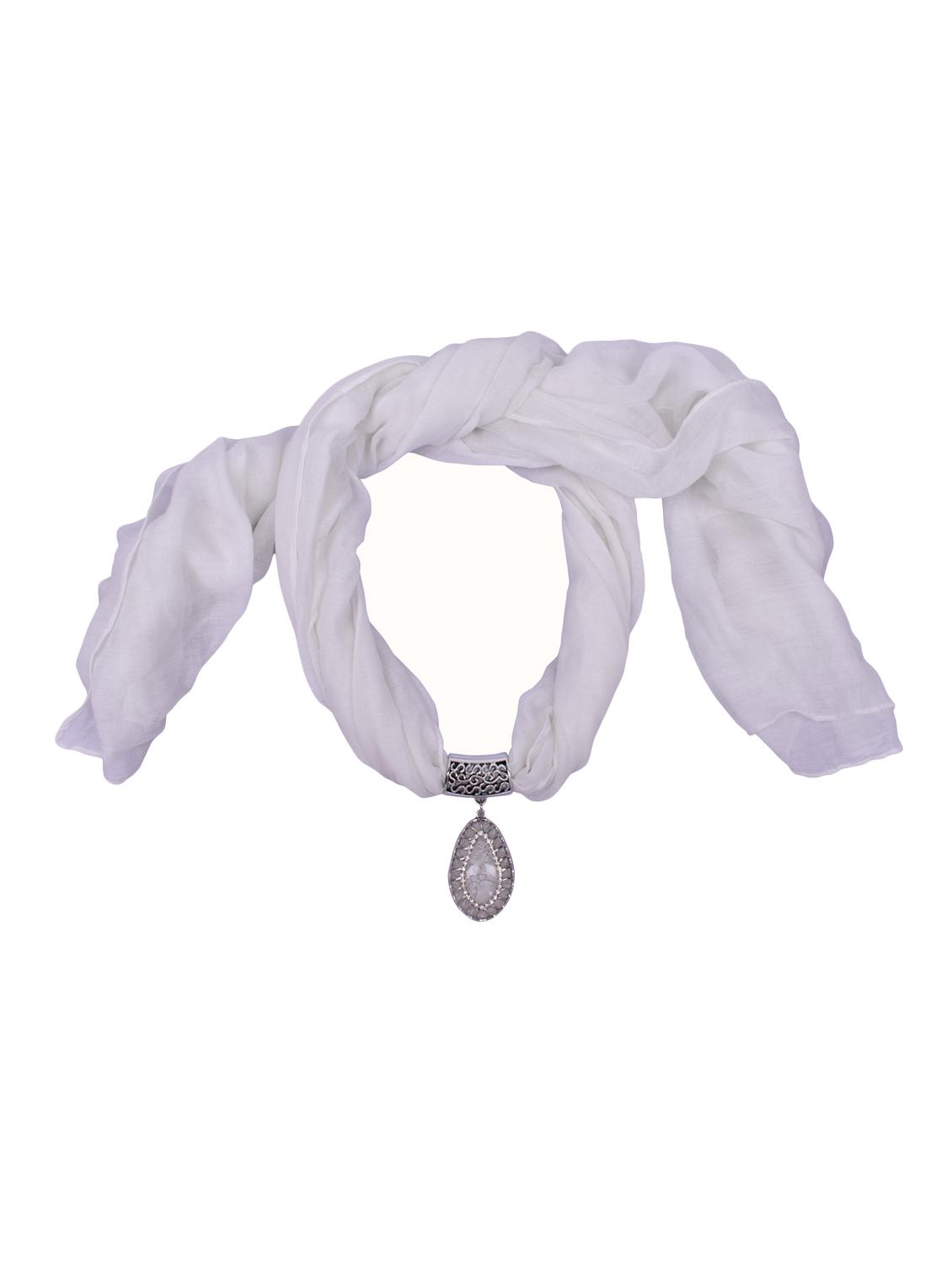 white cotton scarf - 15025845 - Zoom Image - 1