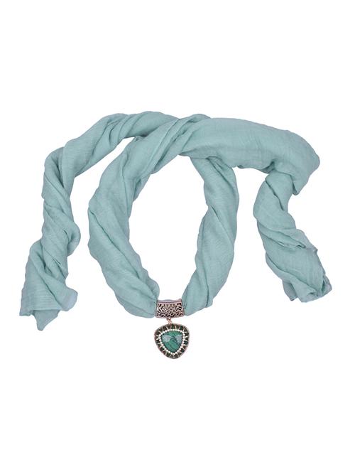 green cotton scarf - 15025850 - Standard Image - 1