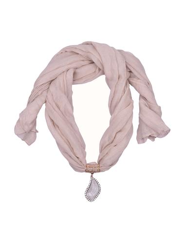 beige cotton scarf - 15025855 - Very Small Image - 1