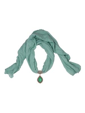 green cotton scarf - 15025858 - Standard Image - 1