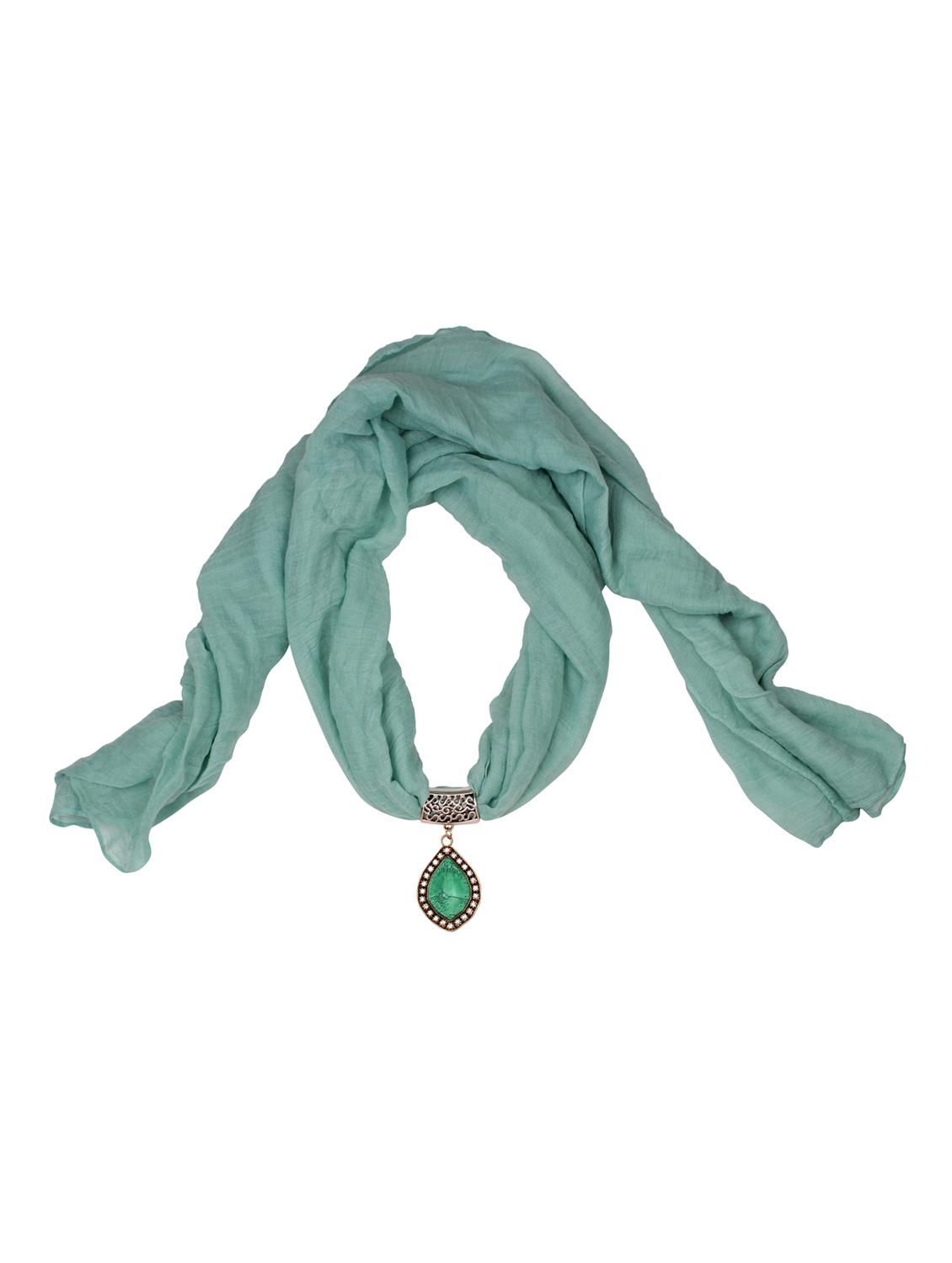 green cotton scarf - 15025858 - Zoom Image - 1