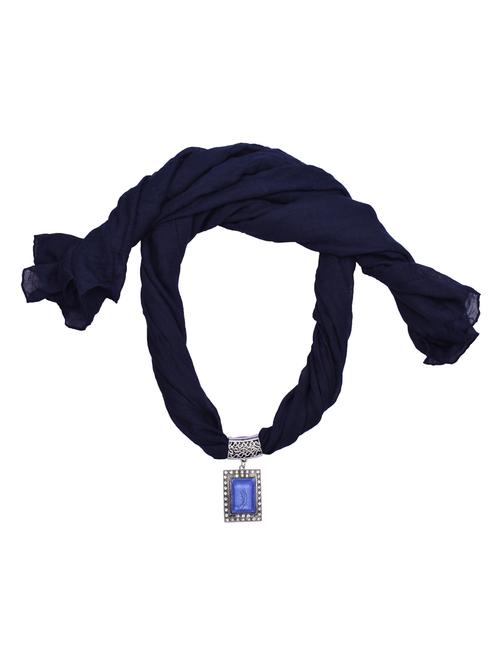 navy blue cotton scarf - 15025862 - Standard Image - 1
