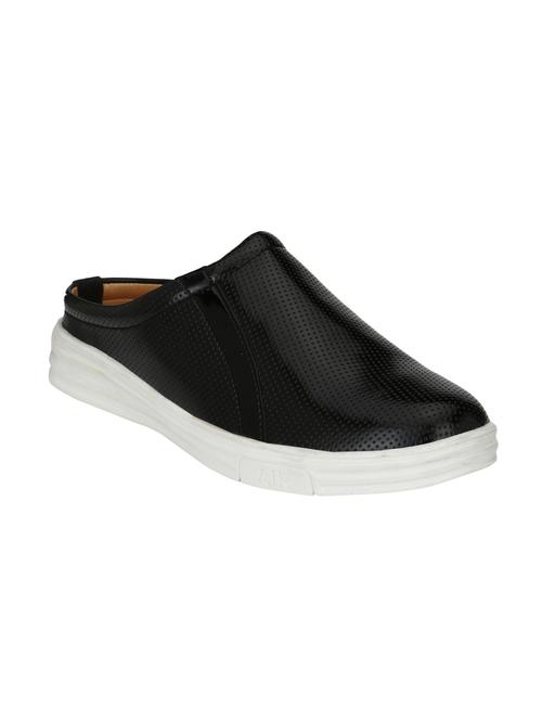 black Leatherette casual slipon - 15025988 - Standard Image - 1