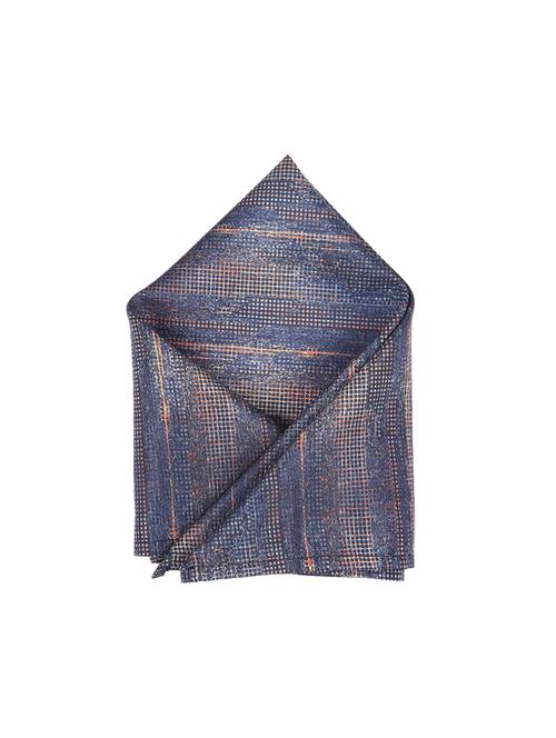 blue polyester pocketsquare - 15026002 - Standard Image - 1