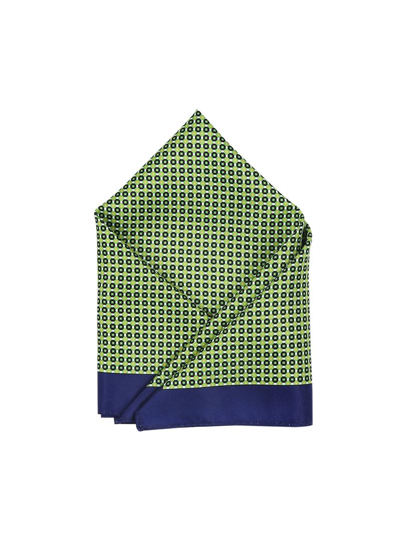 green polyester pocketsquare - 15026008 - Zoom Image - 1