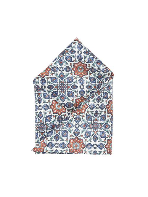 blue polyester pocketsquare - 15026010 - Standard Image - 1