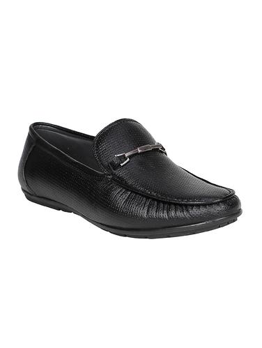 black leatherette slip on loafer - 15026181 - Very Small Image - 1