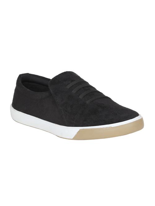 black Suede casual slipon - 15026186 - Standard Image - 1