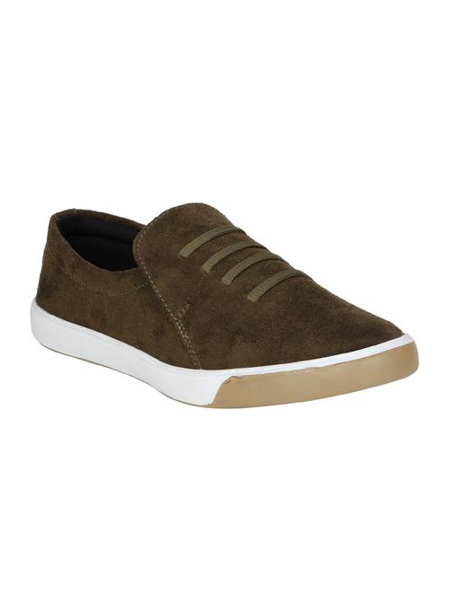 green Suede casual slipon - 15026189 - Very Small Image - 1