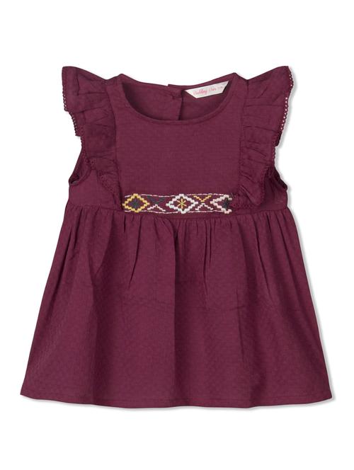 purple cotton frock - 15026354 - Standard Image - 1