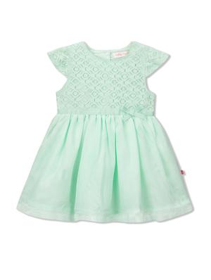 green polyester frock - 15026363 - Standard Image - 1