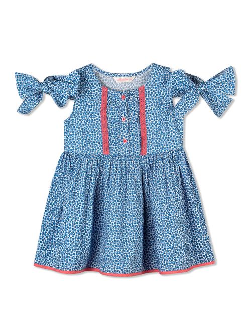 blue cotton frock - 15026455 - Standard Image - 1
