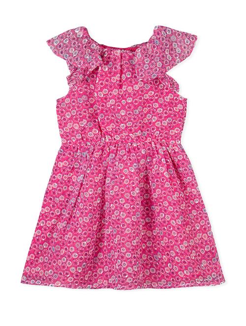 pink georgette frock - 15026476 - Standard Image - 1