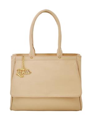 beige leatherette handbag - 15026489 - Standard Image - 1