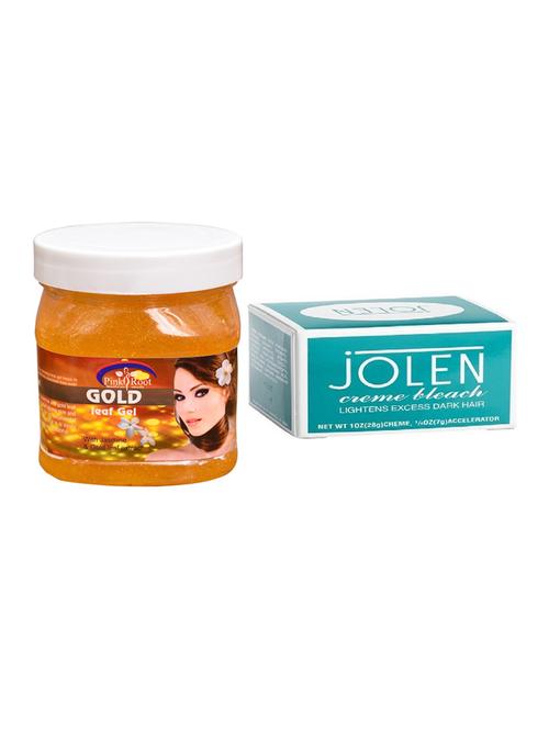 jolen creme bleach and pink root gold leaf gel 500ml - 15026511 - Standard Image - 1