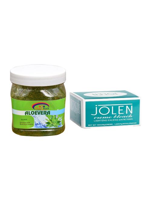 jolen creme bleach and pink root aloe vera scrub 500ml - 15026515 - Standard Image - 1