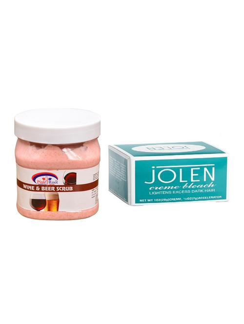 jolen creme bleach and pink root wine & beer scrub 500ml - 15026531 - Standard Image - 1