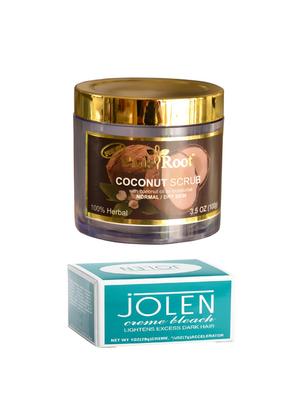 JOLEN Creme Bleach and Pink Root Coconut Scrub 100gm - 15026539 - Standard Image - 1