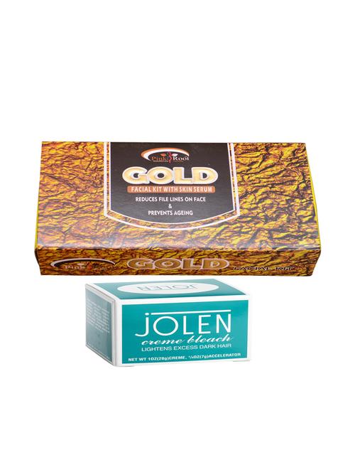 JOLEN Creme Bleach and Pink Root Gold Facial Kit gm - 15026544 - Standard Image - 1