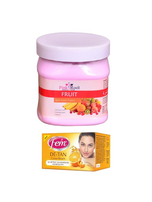 fem de-tan bleach, pink root fruit skin cream 500ml - 15026547 - Standard Image - 1