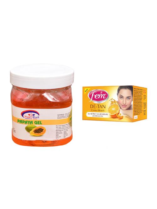 fem de-tan bleach, pink root papaya gel 500ml - 15026560 - Standard Image - 1