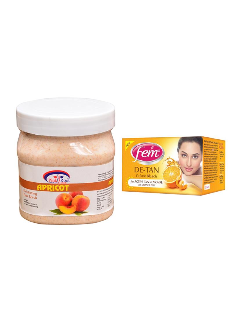 Fem De-Tan Bleach, Pink Root Apricot Scrub 500ml - 15026564 - Zoom Image - 1