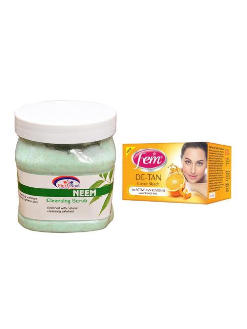 Fem De-Tan Bleach, Pink Root Neem Scrub 500ml - 15026572 - Standard Image - 1