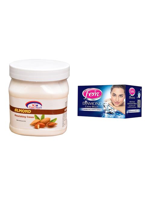 Fem Diamond Bleach, Pink Root Almond Nourishing Cream 500ml - 15026585 - Standard Image - 1