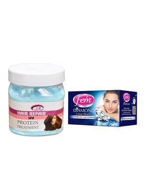 Fem Diamond Bleach, Pink Root Hair Repair Spa 500ml - 15026589 - Standard Image - 1