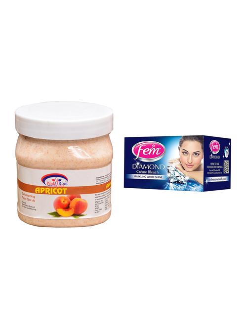 Fem Diamond Bleach, Pink Root Apricot Scrub 500ml - 15026597 - Standard Image - 1