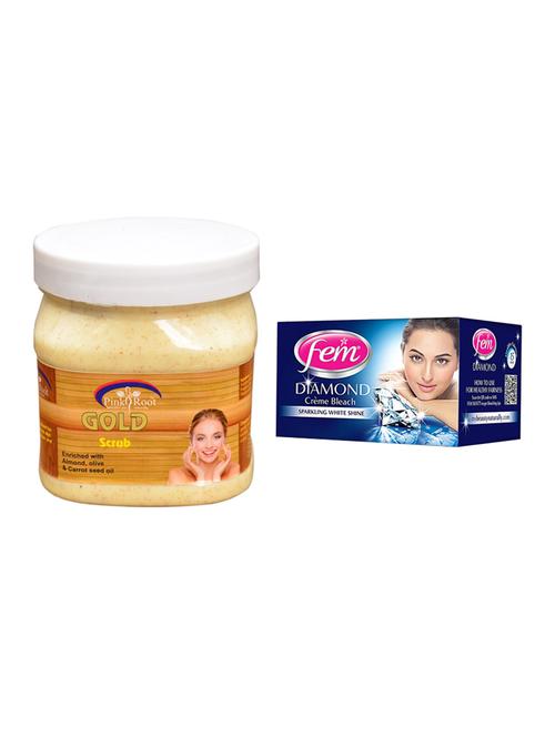 Fem Diamond Bleach, Pink Root Gold Scrub 500ml - 15026602 - Standard Image - 1
