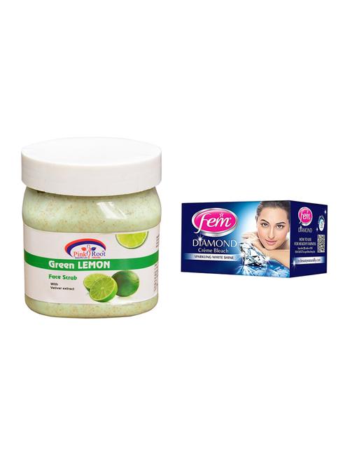 fem diamond bleach, pink root green lemon scrub 500ml - 15026603 - Standard Image - 1