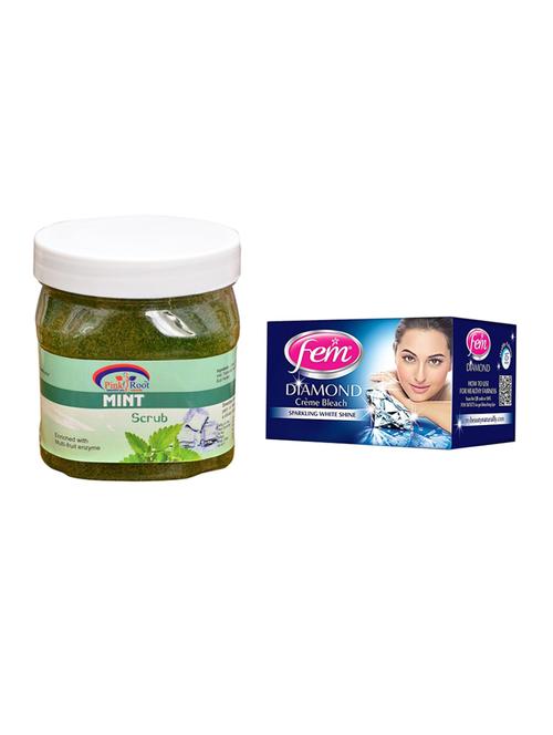 fem diamond bleach, pink root mint scrub 500ml - 15026604 - Standard Image - 1
