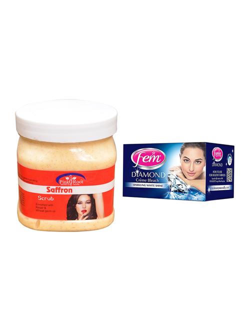 Fem Diamond Bleach, Pink Root Saffron Scrub 500ml - 15026609 - Standard Image - 1