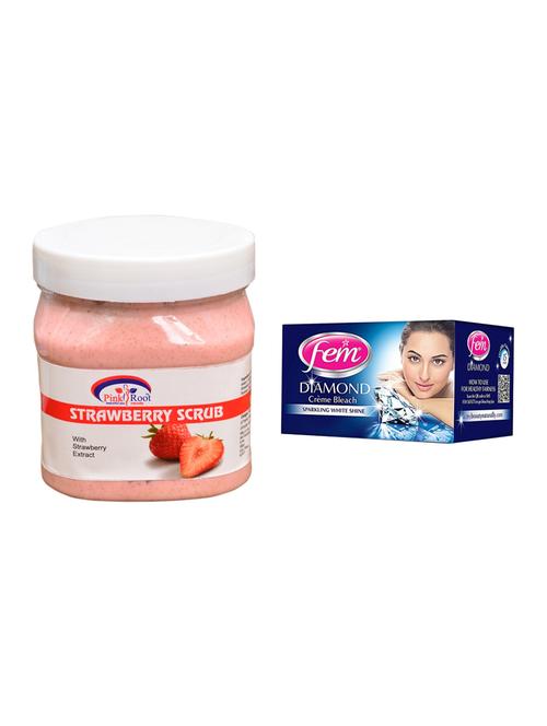 Fem Diamond Bleach, Pink Root Strawberry Scrub 500ml - 15026611 - Standard Image - 1