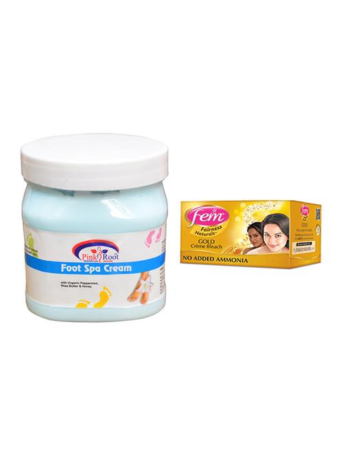 Fem Gold Bleach, Pink Root Foot Spa Cream 500ml - 15026621 - Standard Image - 1