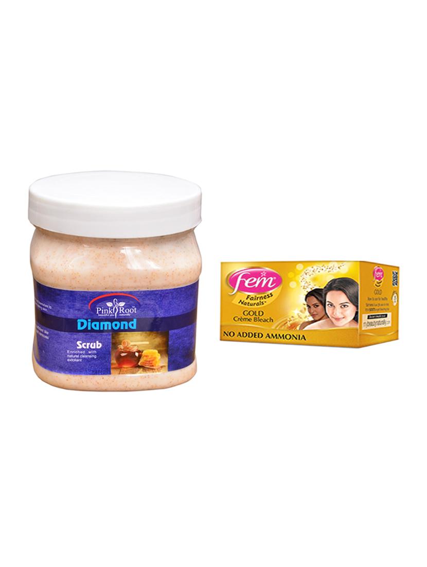 Fem Gold Bleach, Pink Root Diamond Scrub 500ml - 15026634 - Zoom Image - 1