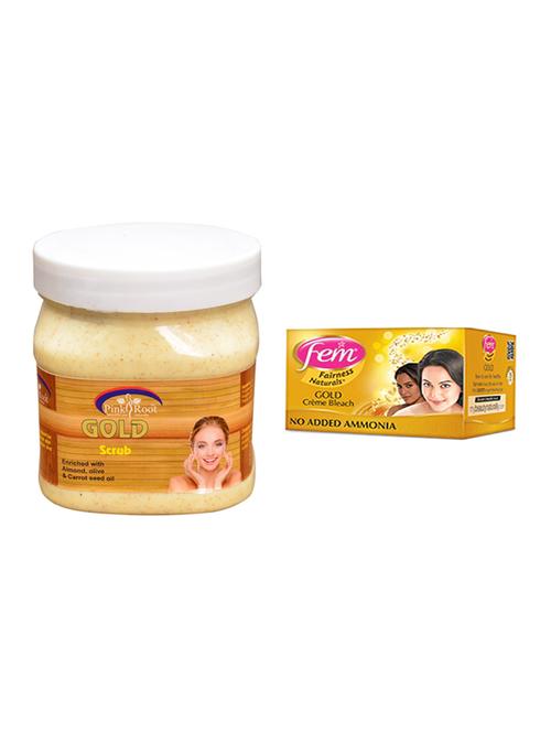 fem gold bleach, pink root gold scrub 500ml - 15026635 - Standard Image - 1