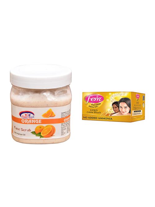 fem gold bleach, pink root orange scrub 500ml - 15026639 - Standard Image - 1