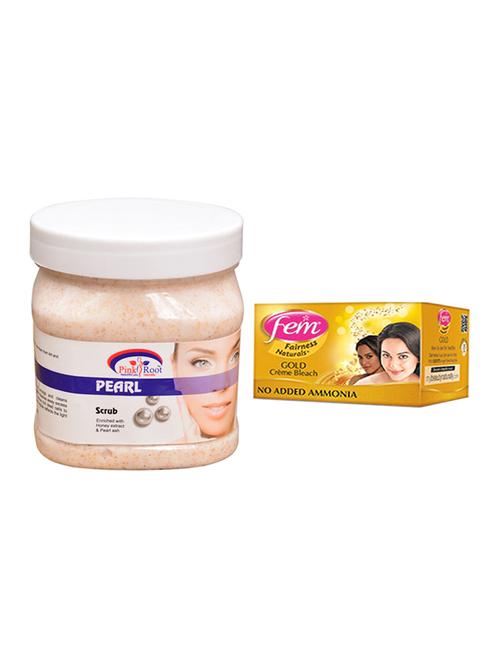 fem gold bleach, pink root pearl scrub 500ml - 15026641 - Standard Image - 1