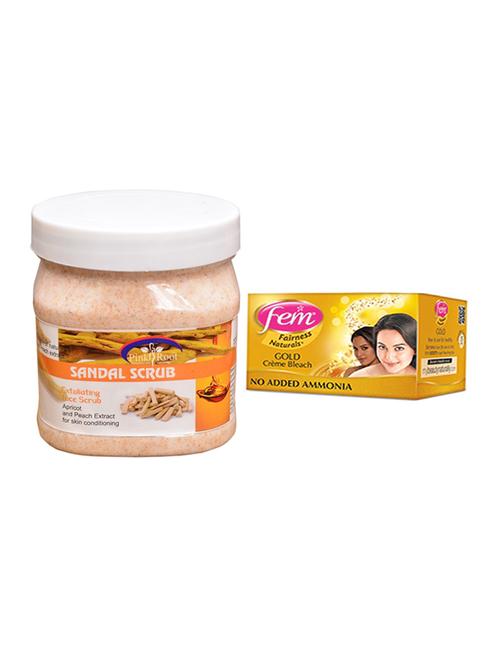 fem gold bleach, pink root sandal scrub 500ml - 15026643 - Standard Image - 1