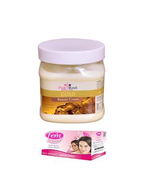 Fem Saffron Bleach, Pink Root Gold Cream 500ml - 15026649 - Standard Image - 1